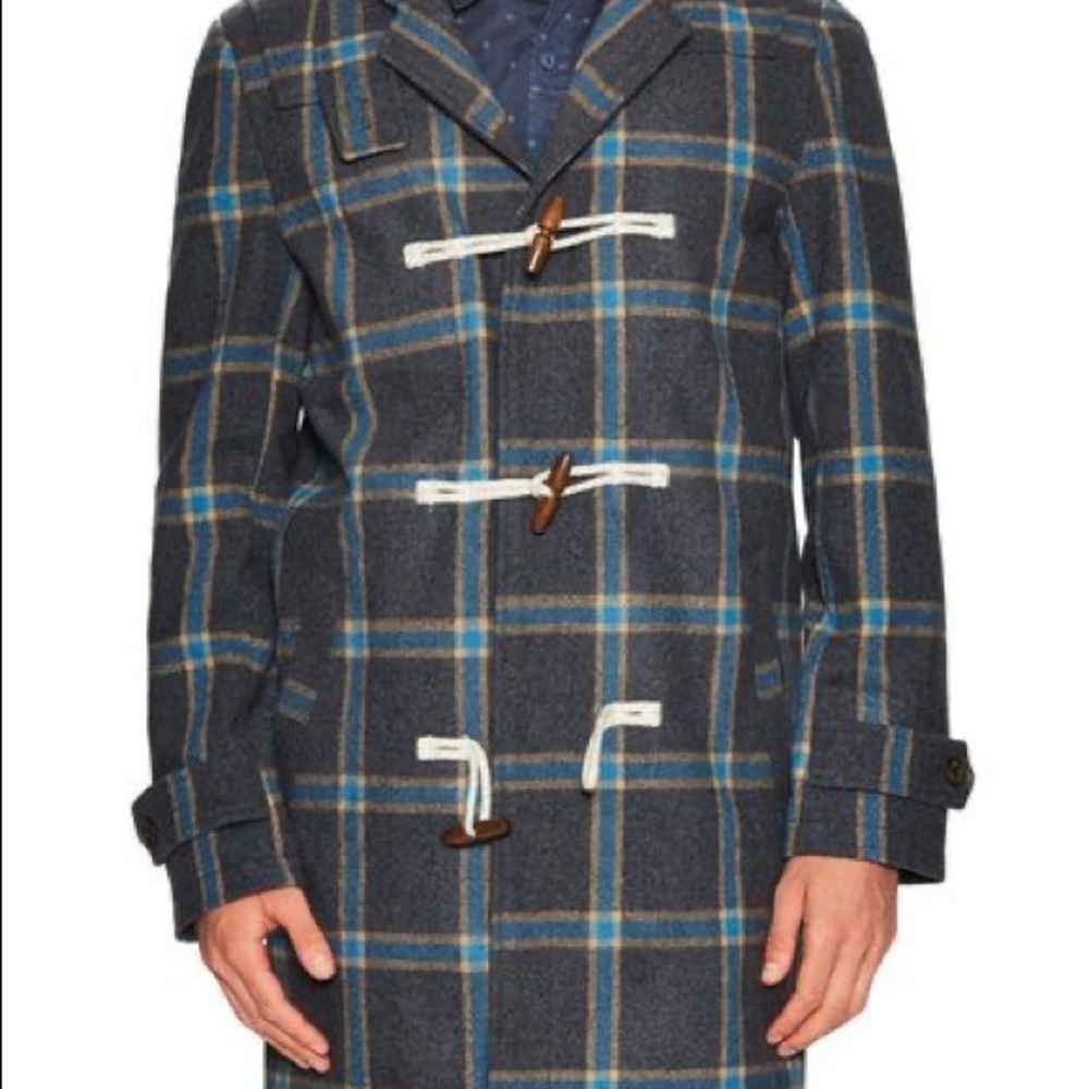 Jachs Blue Wool Coat